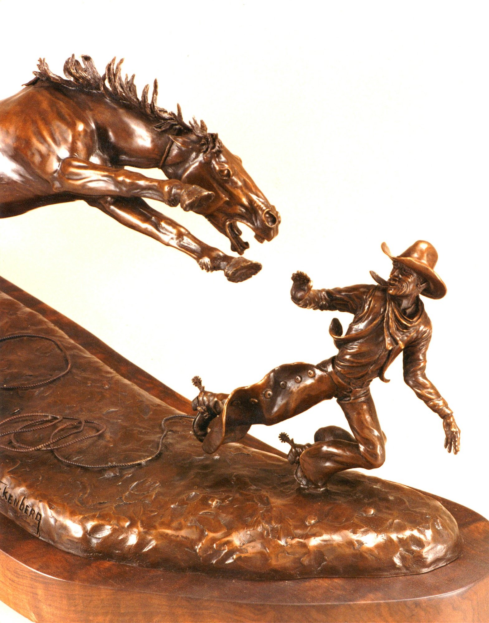 A dynamic rodeo bronze by Jim Stuckenberg